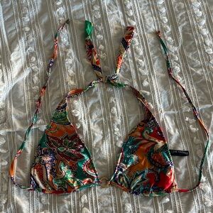 Ralph Lauren Multicolor Paisley Bikini Top